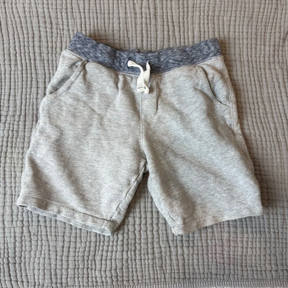 Carter's Sweat Shorts Pull On Drawstring Waist Boys 8 Gray Blue